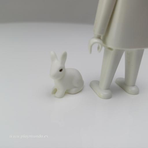 PLAYMOBIL  CONEJO BLANCO ANIMALES