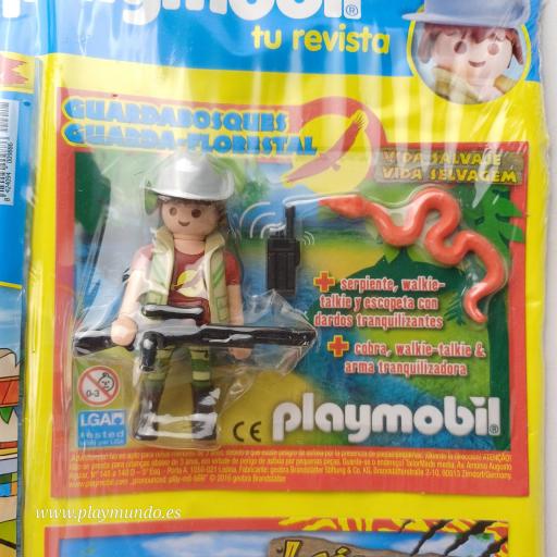PLAYMOBIL REVISTA BLUE Nº17 LEONES SALVAJES Y GUARDABOSQUES ( DICIEMBRE 2016 EDICION ESPECIAL) [2]