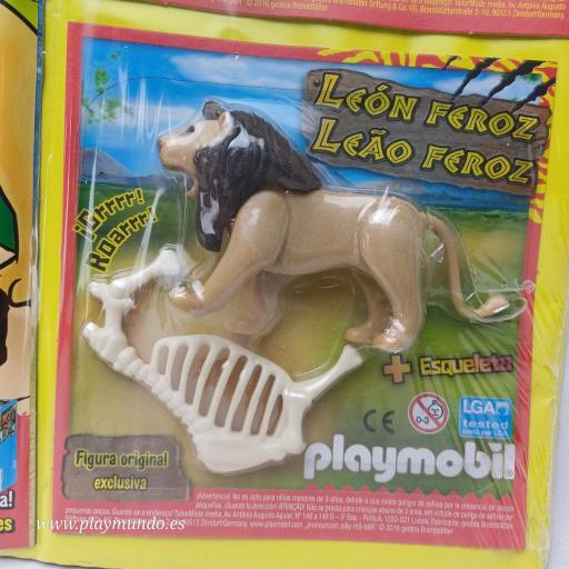 PLAYMOBIL REVISTA BLUE Nº17 LEONES SALVAJES Y GUARDABOSQUES ( DICIEMBRE 2016 EDICION ESPECIAL) [1]