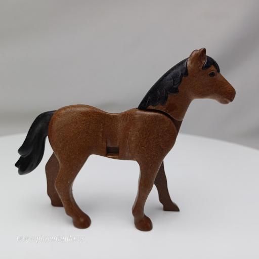 PLAYMOBIL CABALLO MARRON mod075