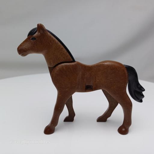 PLAYMOBIL CABALLO MARRON mod075 [1]