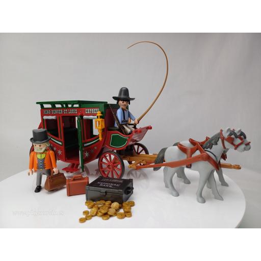 PLAYMOBIL 4399  DILIGENCIA OESTE WESTERN (AÑO 2014)