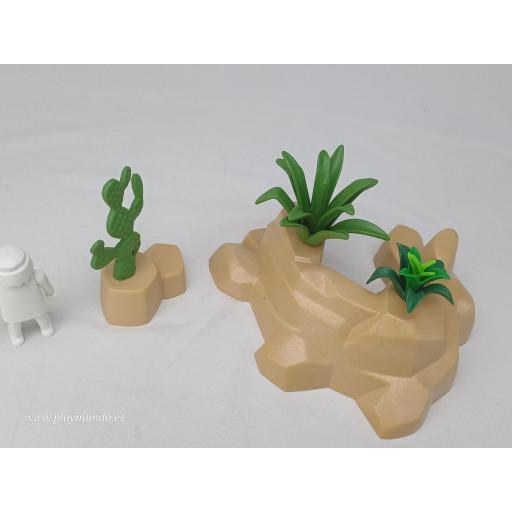 PLAYMOBIL ROCAS CON VEGETACION MOD017 [2]