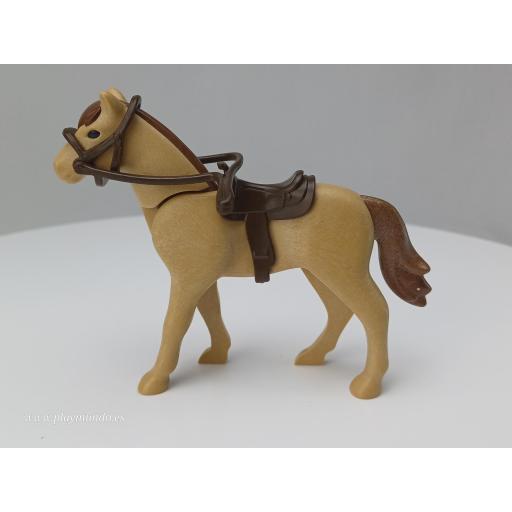 PLAYMOBIL CABALLO  MARRON OESTE MEDIEVAL MOD088 [1]