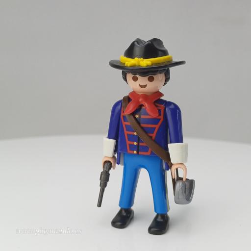 PLAYMOBIL CAPITAN SOLDADO OESTE WESTERN MOD215