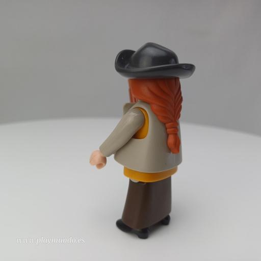PLAYMOBIL  OESTE WESTERN VAQUERA BANDIDA  MOD037 [1]