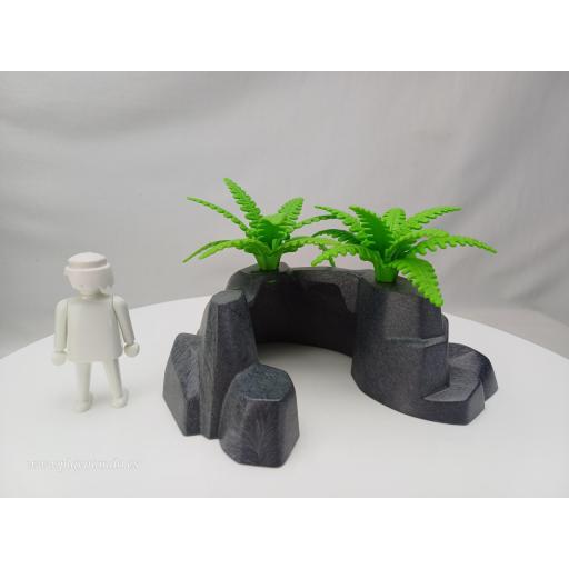 PLAYMOBIL ROCAS CON VEGETACION MOD022