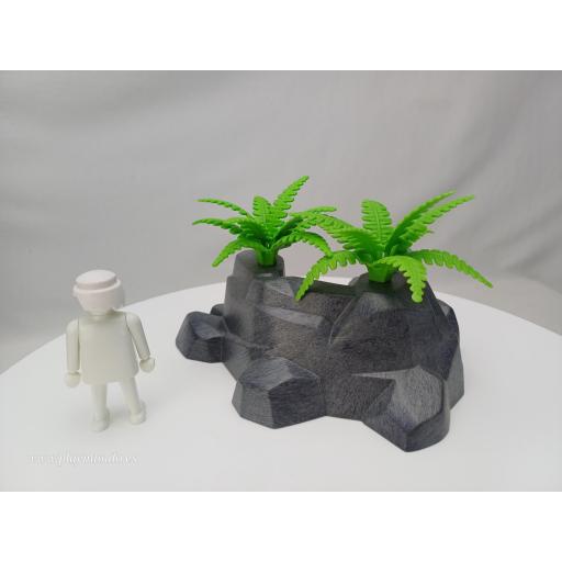 PLAYMOBIL ROCAS CON VEGETACION MOD022 [2]