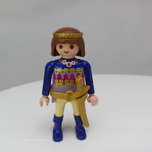 PLAYMOBIL PRINCIPE CABALLERO MEDIEVAL MUÑECO CLICK  MOD1003
