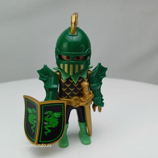 PLAYMOBIL 4586 SPECIAL CABALLERO DEL DRAGON VERDE (AÑO 2001-2007)