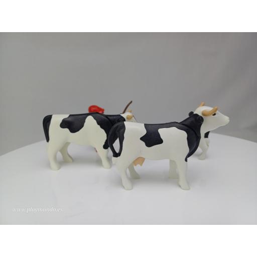 PLAYMOBIL 3077 VACAS CON NIÑO (AÑO 1999) [2]