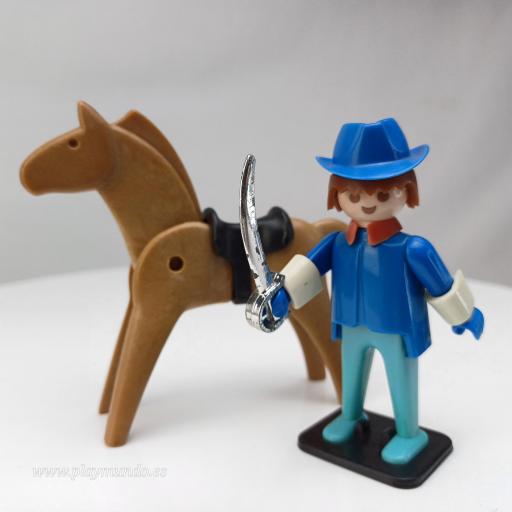​​PLAYMOBIL 3353 CAPITAN DE LOS SOLDADOS OESTE WESTERN  (AÑO 1975 - 1980)