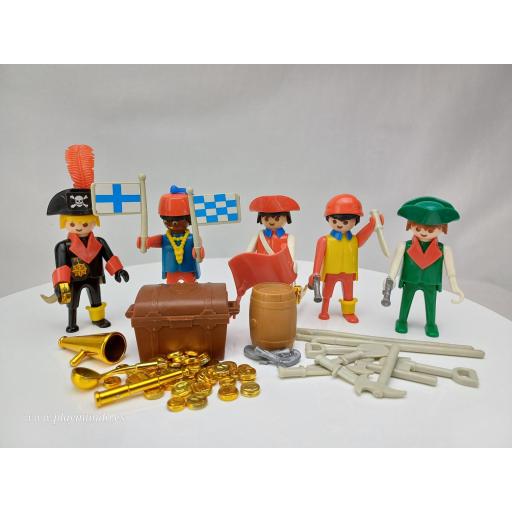 PLAYMOBIL 3542 TRIPULACION PIRATA (AÑO 1978 - 1981)