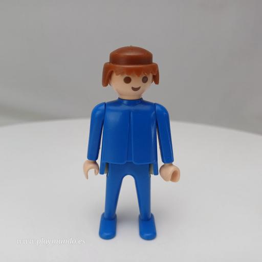 PLAYMOBIL MUÑECO CLICK AZUL CASTAÑO