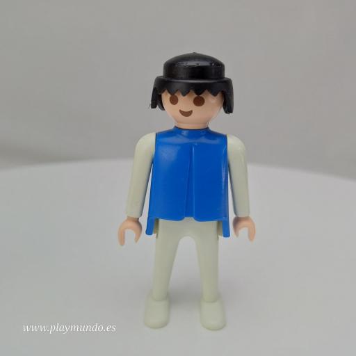 PLAYMOBIL  MUÑECO CLICK AZUL BLANCO MORENO
