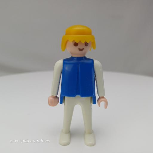 PLAYMOBIL  MUÑECO CLICK AZUL BLANCO RUBIO