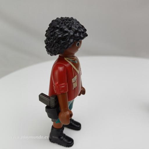 PLAYMOBIL MUÑECO CLICK con PISTOLA  MOD1008 [1]