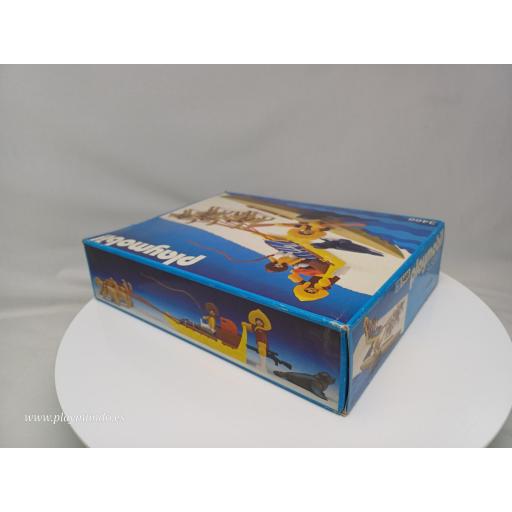 PLAYMOBIL 3466 ESQUIMALES CON TRINEO Y PIRAGUA (AÑO 1985 - 1990)  (LEER DESCRIPCION) [6]