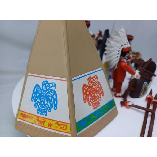 PLAYMOBIL 3483 POBLADO INDIO (AÑO 1980 - 1990) [4]