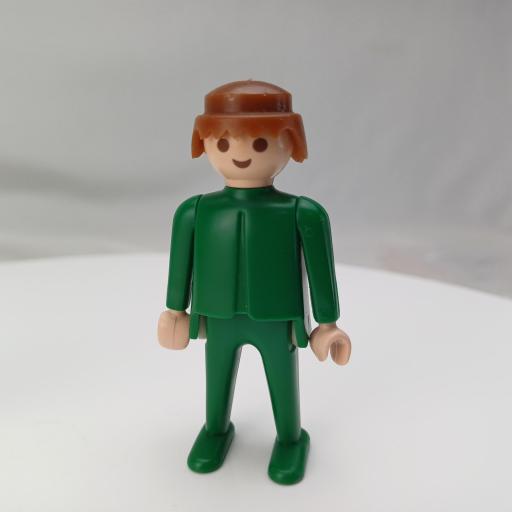 PLAYMOBIL MUÑECO CLICK VERDE , CASTAÑO
