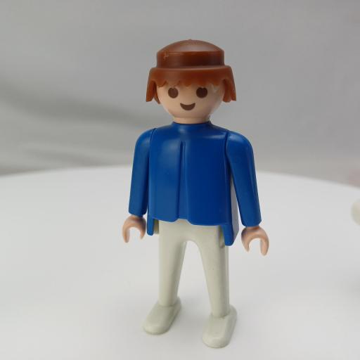 PLAYMOBIL  MUÑECO CLICK AZUL BLANCO CASTAÑO