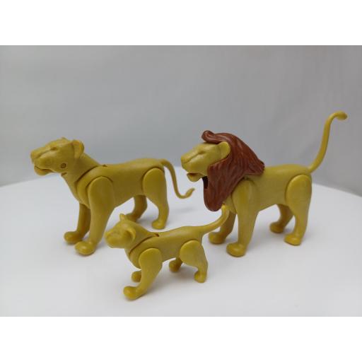PLAYMOBIL FAMILIA LEONES ANIMALES  PIR