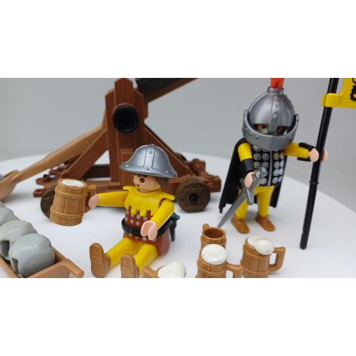 PLAYMOBIL 3653 CATAPULTA CON SOLDADOS MEDIEVAL (AÑO 1993) [2]