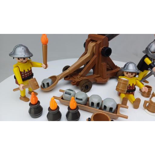 PLAYMOBIL 3653 CATAPULTA CON SOLDADOS MEDIEVAL (AÑO 1993) [3]