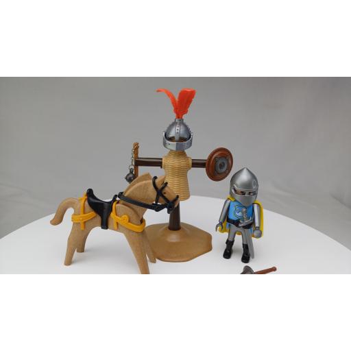 PLAYMOBIL 3668 ENTRENAMIENTO TORNEO MEDIEVAL CABALLEROS (AÑO 1993 - 2004) [3]