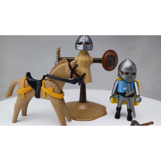 PLAYMOBIL 3668 ENTRENAMIENTO TORNEO MEDIEVAL CABALLEROS (AÑO 1993 - 2004) [4]