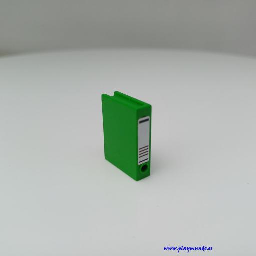 PLAYMOBIL ARCHIVADOR VERDE PAPELERIA 