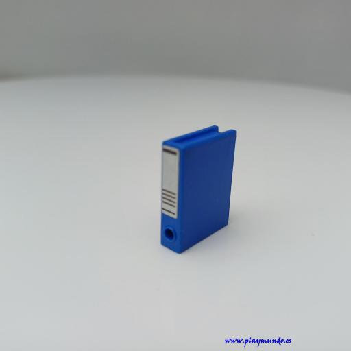 PLAYMOBIL ARCHIVADOR AZUL PAPELERIA 