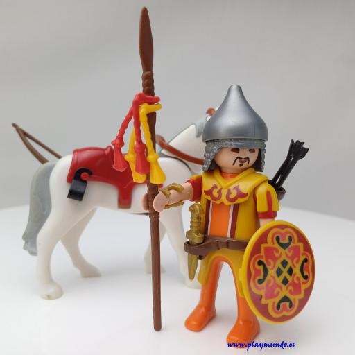 PLAYMOBIL 4926 GUERRERO MONGOL CON CABALLO (AÑO 2010) [1]