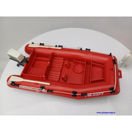 PLAYMOBIL LANCHA GRANDE  ROJA BARCA [1]