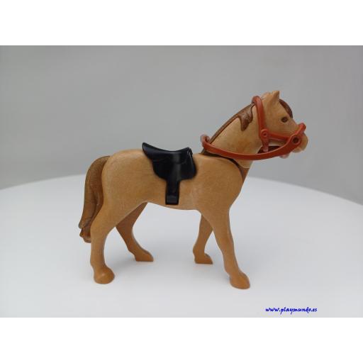 PLAYMOBIL CABALLO  MARRON OESTE MEDIEVAL MOD068 [0]