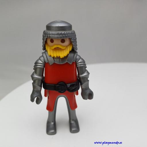 PLAYMOBIL GUERRERO CABALLERO MEDIEVAL MUÑECO CLICK  MOD3006