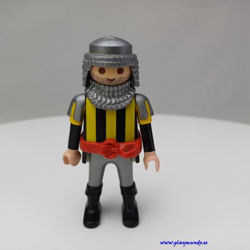 PLAYMOBIL GUERRERO CABALLERO MEDIEVAL MUÑECO CLICK  MOD3007