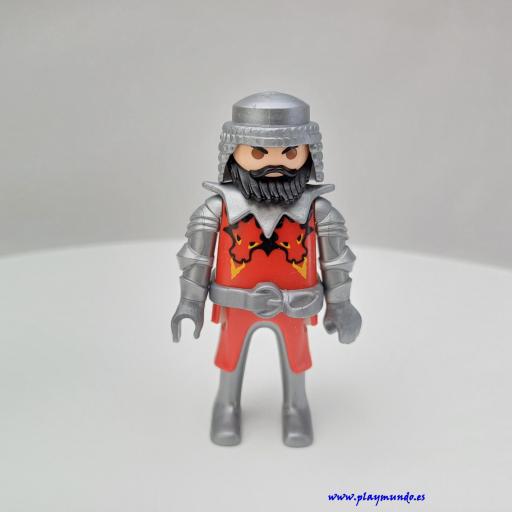 PLAYMOBIL GUERRERO CABALLERO MEDIEVAL MUÑECO CLICK  MOD3010
