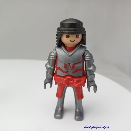 PLAYMOBIL GUERRERO CABALLERO MEDIEVAL MUÑECO CLICK  MOD3011