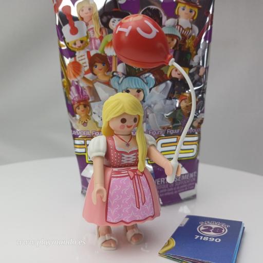 PLAYMOBIL SERIE 28 CHICAS OKTOBERFEST CHICA CON TRAJE TIPICO DIRNDL 