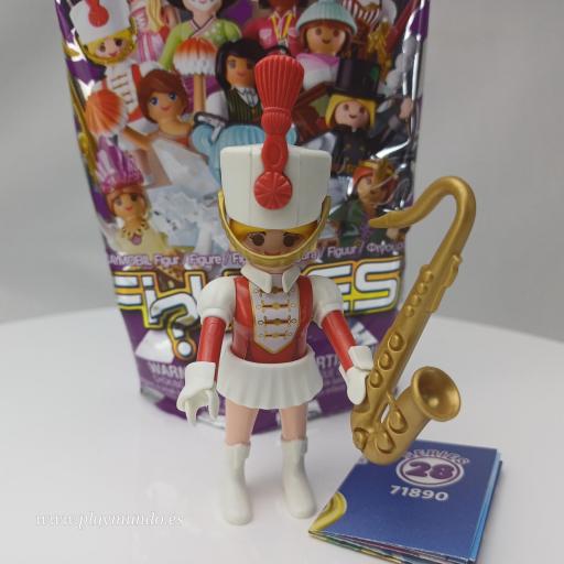 PLAYMOBIL SERIE 28 CHICAS MAJORETTE CHICA BANCA DE MUSICA