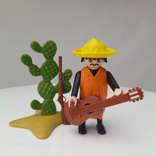 PLAYMOBIL 3384 MEXICANO CON GUITARRA - MARIACHI (AÑO 1988 - 1990)