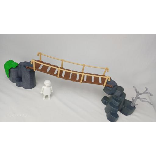 PLAYMOBIL PUENTE SOBRE ROCAS DIORAMA  [1]