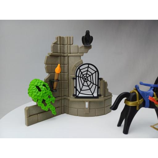 ​​PLAYMOBIL 3899  JINETE MEDIEVAL ENCAPUCHADO (AÑO 1997 - 2001) [2]