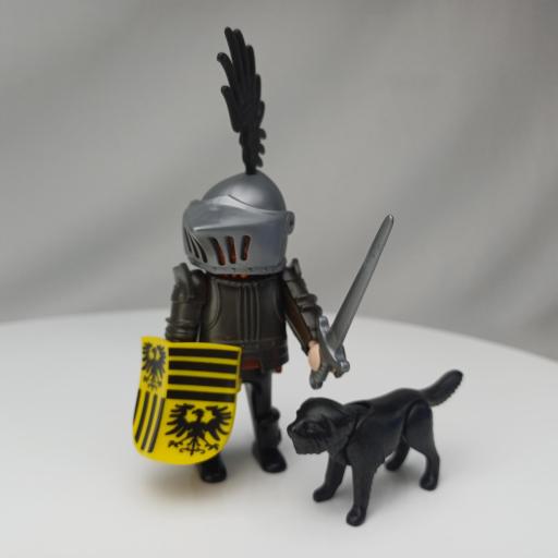 PLAYMOBIL 3890 CABALLERO AGUILA CON PERRO (1997 - 2004)