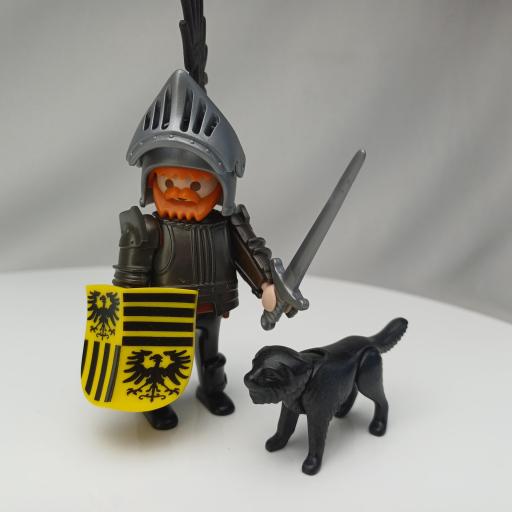 PLAYMOBIL 3890 CABALLERO AGUILA CON PERRO (1997 - 2004) [1]