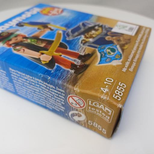 PLAYMOBIL 5855 PLAY & GIVE PIRATA (AÑO 2012 - EDICION GRIEGA) CAJA CON DAÑOS [2]
