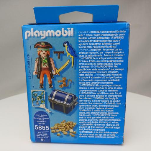 PLAYMOBIL 5855 PLAY & GIVE PIRATA (AÑO 2012 - EDICION GRIEGA) CAJA CON DAÑOS [3]