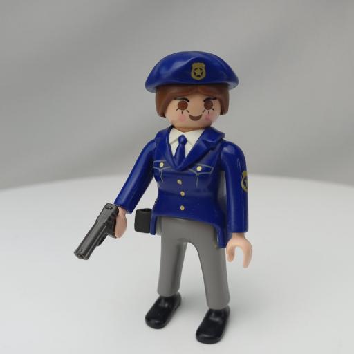 PLAYMOBIL MUÑECO CLICK  MUJER POLICIA AGENTE MOD458