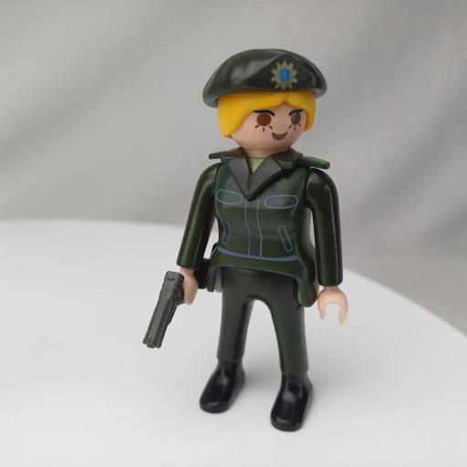 PLAYMOBIL MUÑECO CLICK  MUJER POLICIA AGENTE MOD459